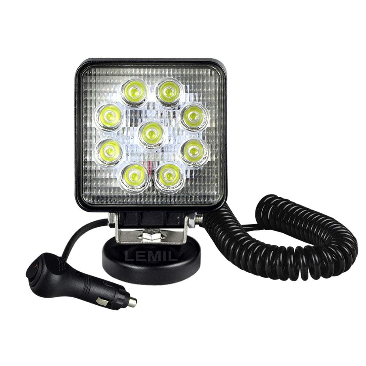 27W LED Work Light Portable Automotive LED Flood Light Off Road Flood Beam Lamp Magnetic Flood Light
