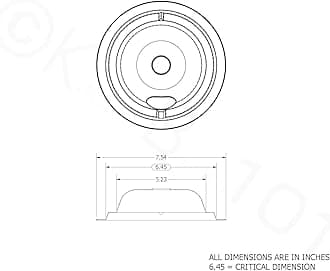 Kitchen Basics 101 119204XZ Style B Chrome 4 Pack Drip Bowls 3 Small 6” and 1 Large 8” Replacement for GE
