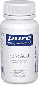 Folic Acid 800 UG - Folate for Preconception and Pregnancy Care - 60 Vegetarian Capsules