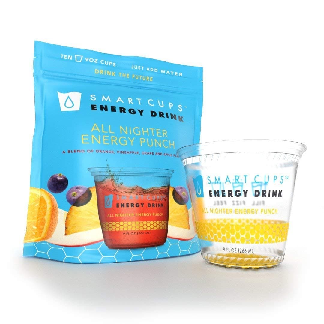 Smart Cups Energy Drink 10 Pack (All Nighter Energy Punch)