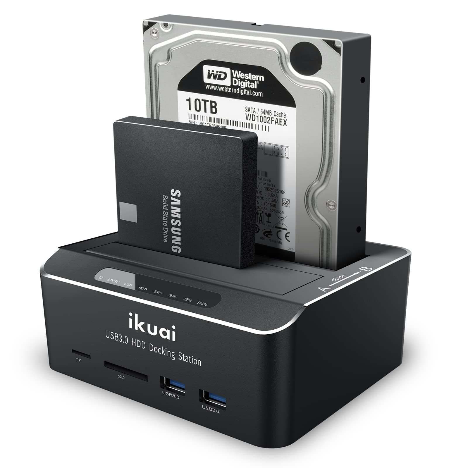 Multiport Dual Bay Hard Drive Dock