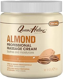 Almond Professional Massage Cream – Rich Conditioning Cream for Smooth Hydrated Skin (15 Ounce (Pack of 1))
