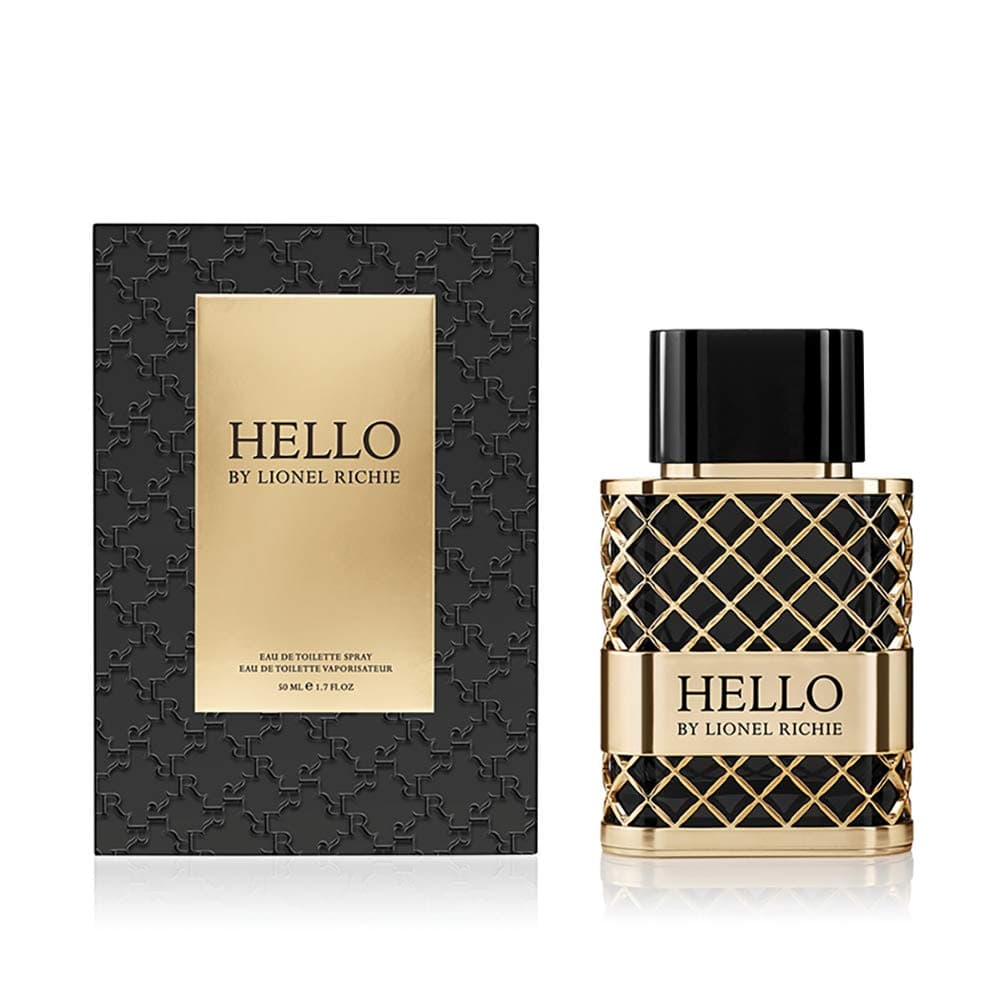 Lionel Richie Hello For Men - Classic Yet Adventurous, Effortlessly Seductive Eau De Toilette For Him - Refreshing Fougère Blend With Warm, Amber Notes - Intense, Long Lasting Fragrance - 1.7 oz