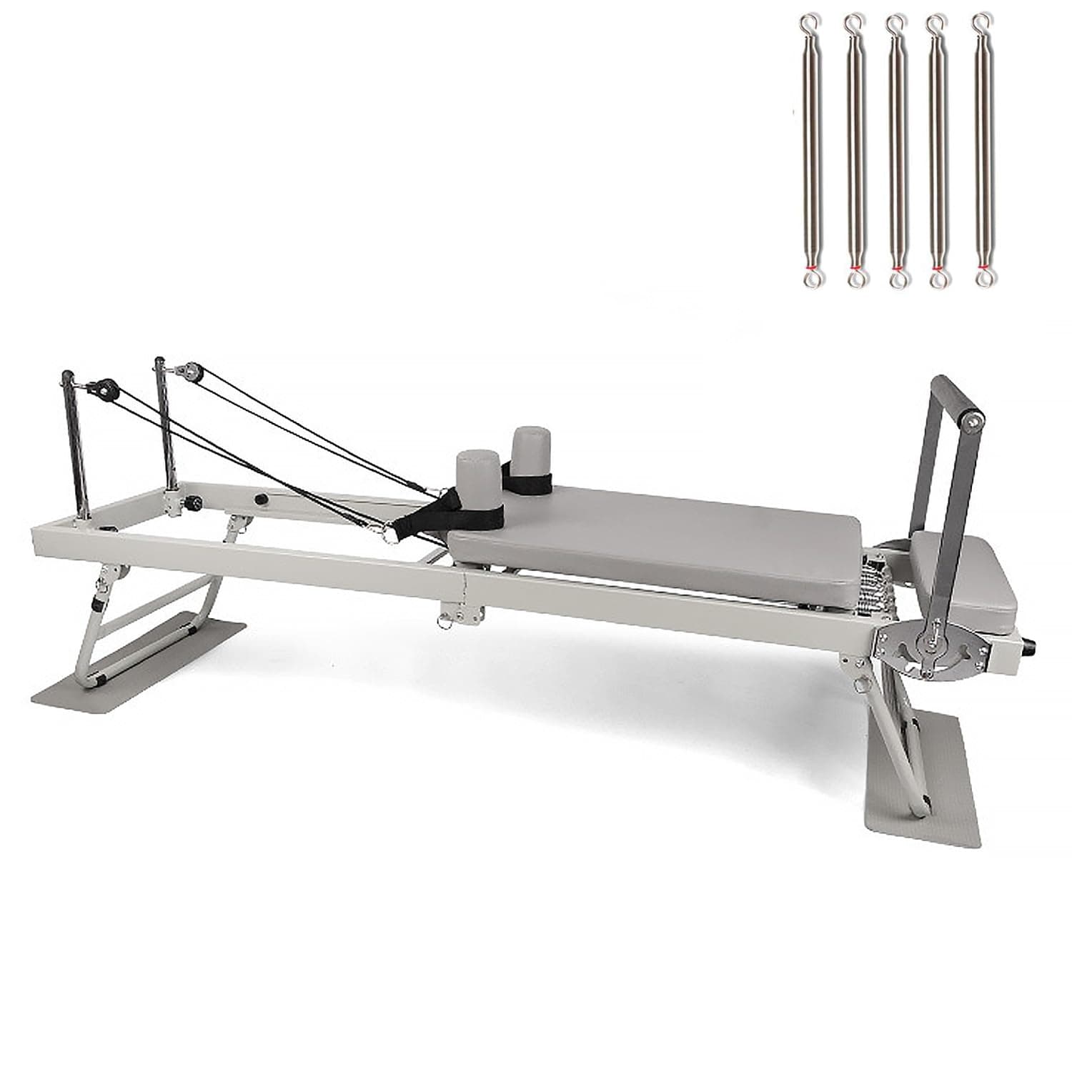 NOAEOU Foldable Pilates Reformer, Yoga Foldable Pilates Core Bed for Home,Suitable for Beginners and Intermediate Users