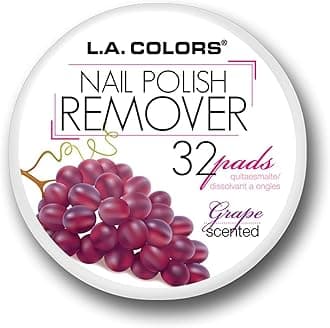 L.A. COLORS Nail Polish Remover, Grape Scent CNR963