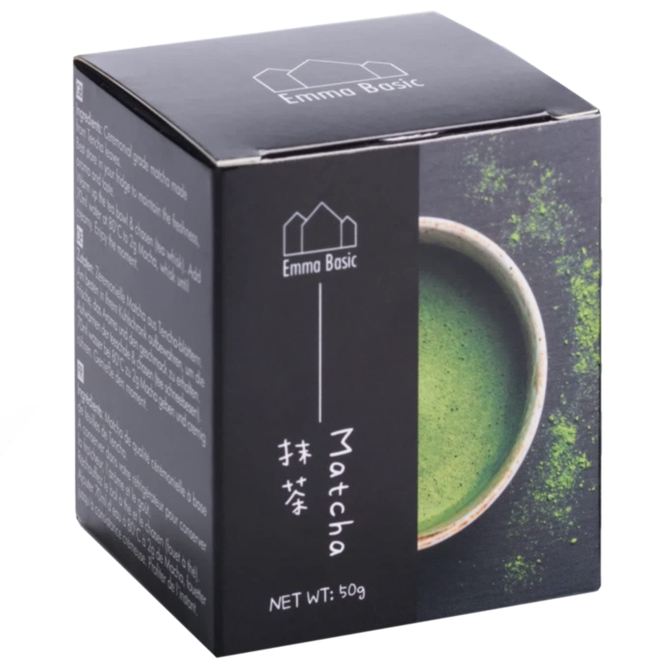 Emma Basic Matcha 50g, Ceremonial Grade, Green Tea Powder, Catechin