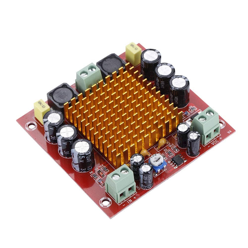 Denash Power Amplifier, Reduce Distortion Stable Short Circuit Single Channel Amplifier Board 150W for Household for Electronic Equipment