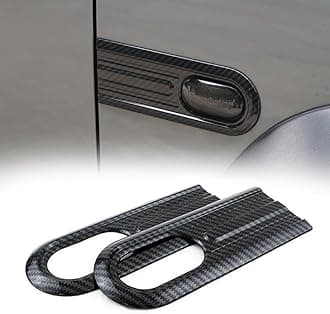 2PCS Side Turn Signal Light Cover Guard Fender Turn Signal Lamp Frame Bezel Trim Compatible with Suzuki Jimny 2019 2020 2021 2022 2023 2024 Exterior Accessories (Carbon Fiber Look)