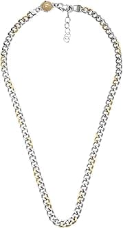 Diesel Men's 2 tone Stainless Steel with lobster clasp closure Chain necklace