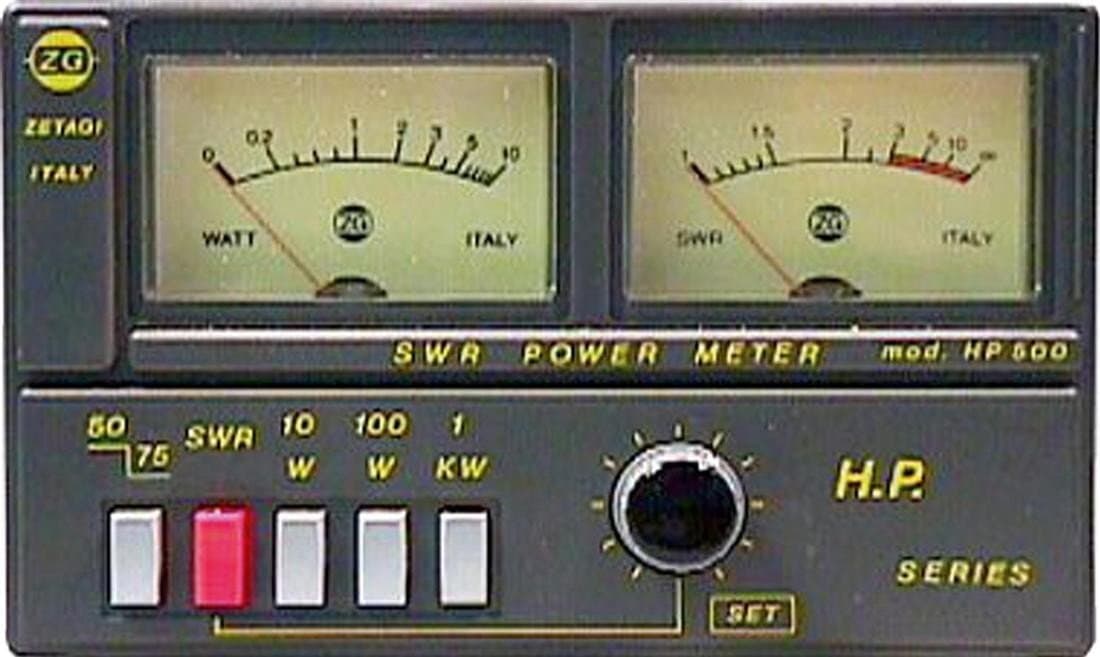 HP500 Twin Window SWR/PWR Power Meter