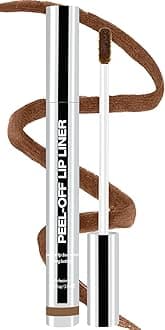 Peel Off Lip Liner Stain, Long Lasting Matte Lip Tattoo Makeup, Smudge-Proof, Highly Pigmented Color, Transfer-Proof, Waterproof, Suitable for All Skin Types, Golden Brown