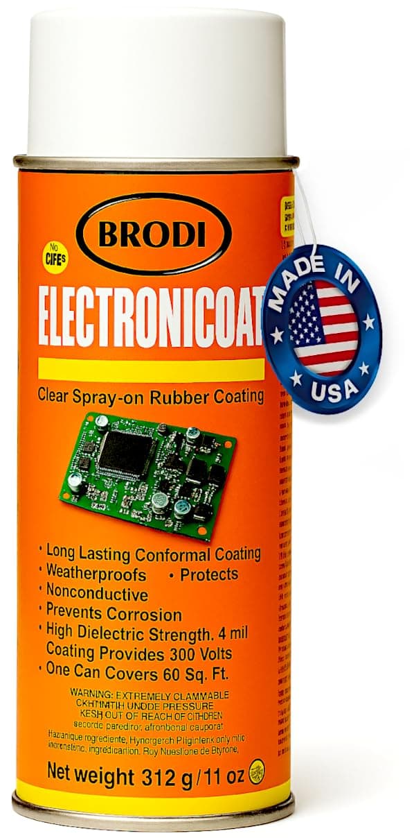 ElectroniCoat Conformal Coating for Electronics, Flexible Clear Rubber Sealant, 9 kV Dielectric Protection, Circuit Board Waterproofing Spray, Strong Surface Bonding, Fast-Dry (Pack of 1)