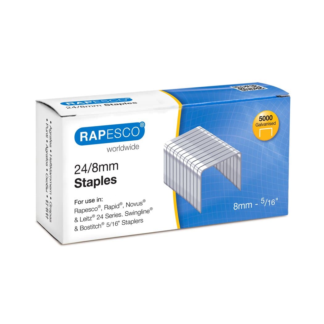Staples, 24/8 mm [Box of 5,000]