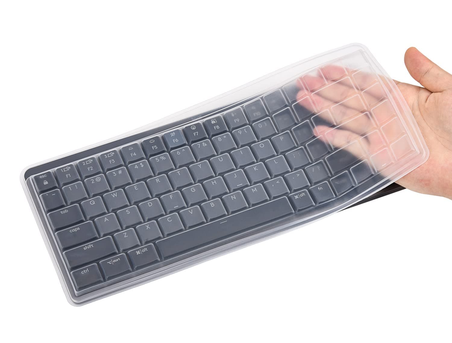 Keyboard Cover Skin for Logitech MX Mechanical Mini Wireless Illuminated Keyboard, Logitech MX Mechanical Mini Wireless Keyboard Protector, Clear