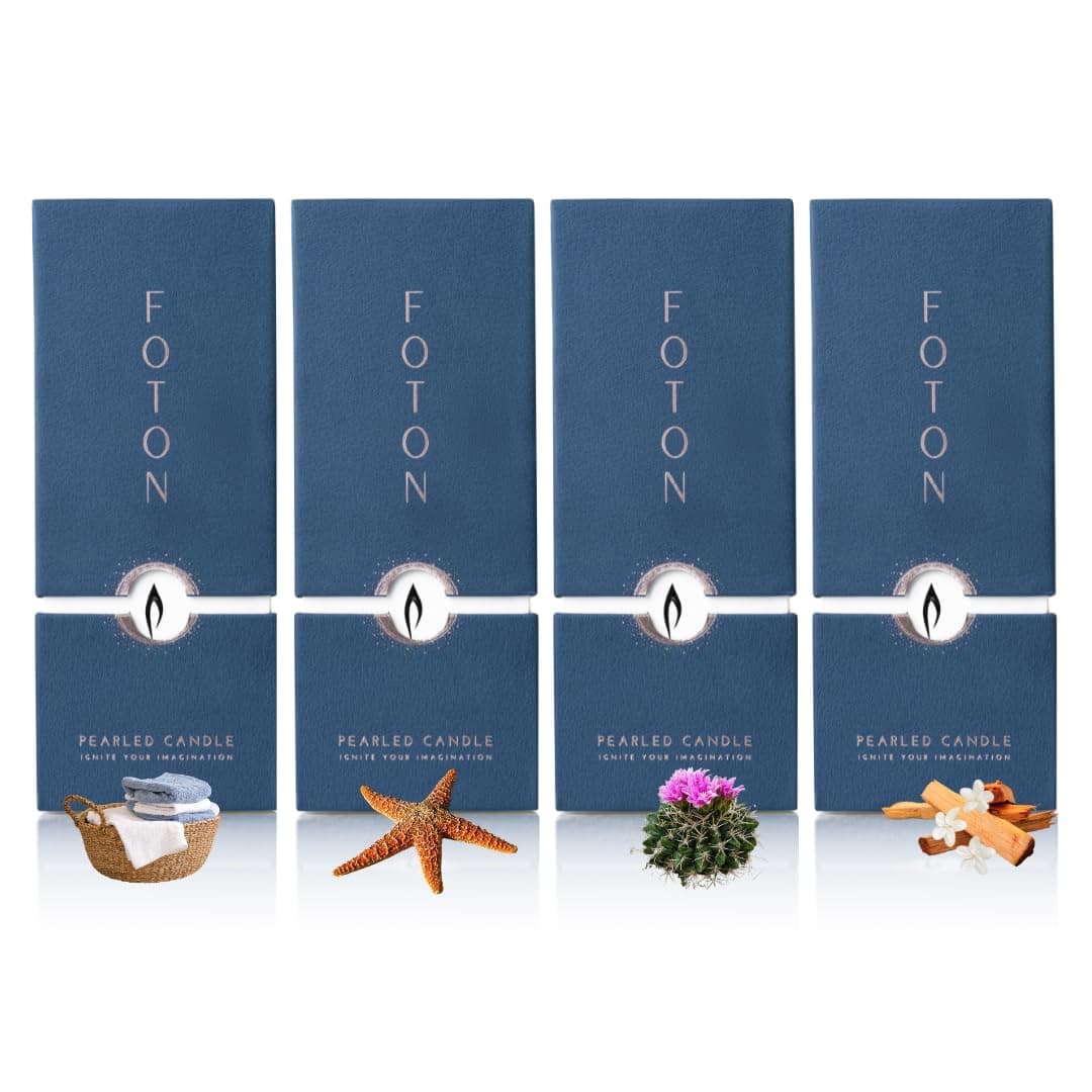 Pearled Candle Bestsellers Gift Scented Bundle 18oz 4-Pack – Non Toxic Luxury Long Lasting Powder Wax Sand Candles Up to 120 Hours - Refillable Candle Sand with 30 Wicks Each for Candles Making