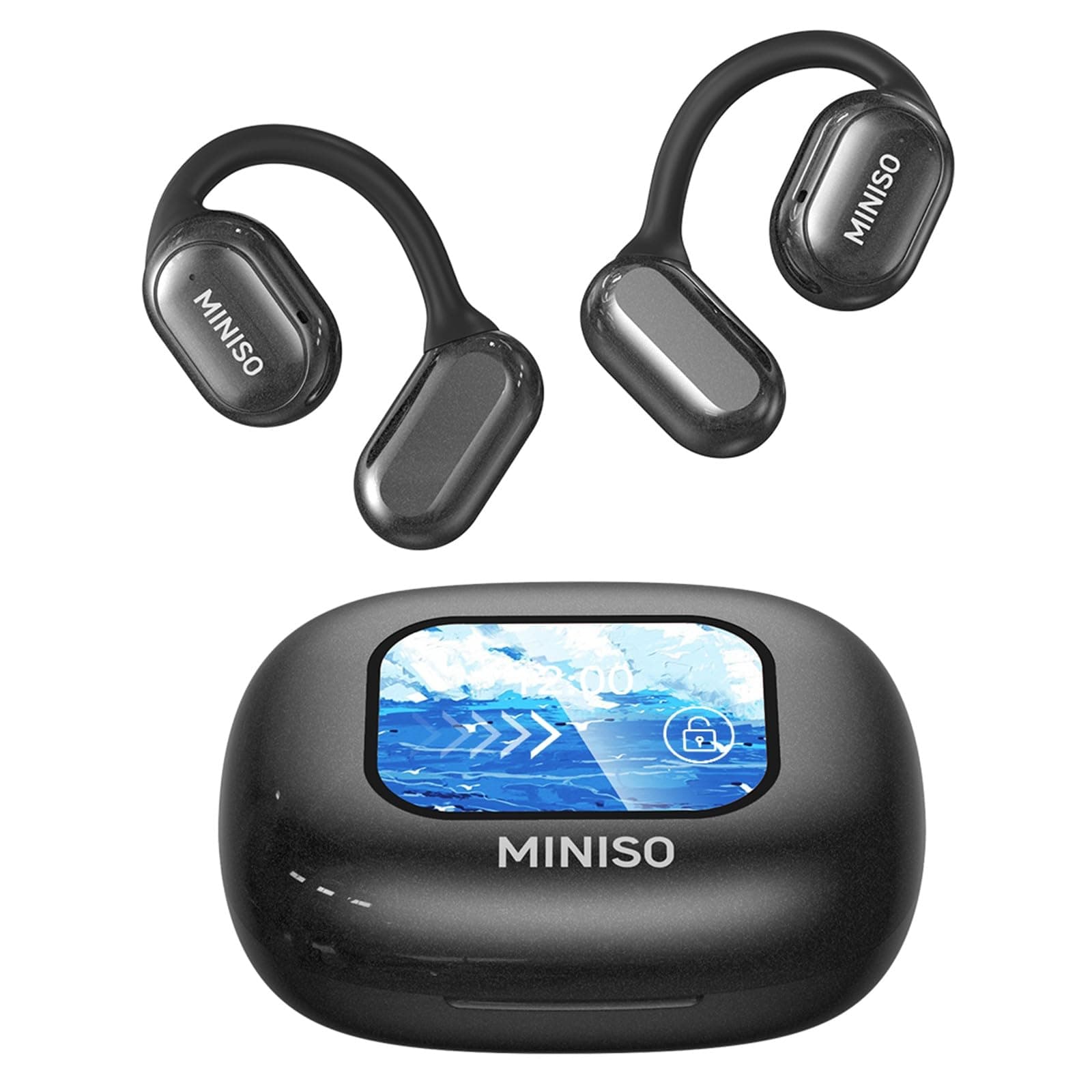 MINISO X30 OWS Translation Wireless Bluetooth Earbuds Support 135 Languages Real Time Bluetooth Translation Support Playing Music Phone Calls Headphones & Meeting Summary Earphones