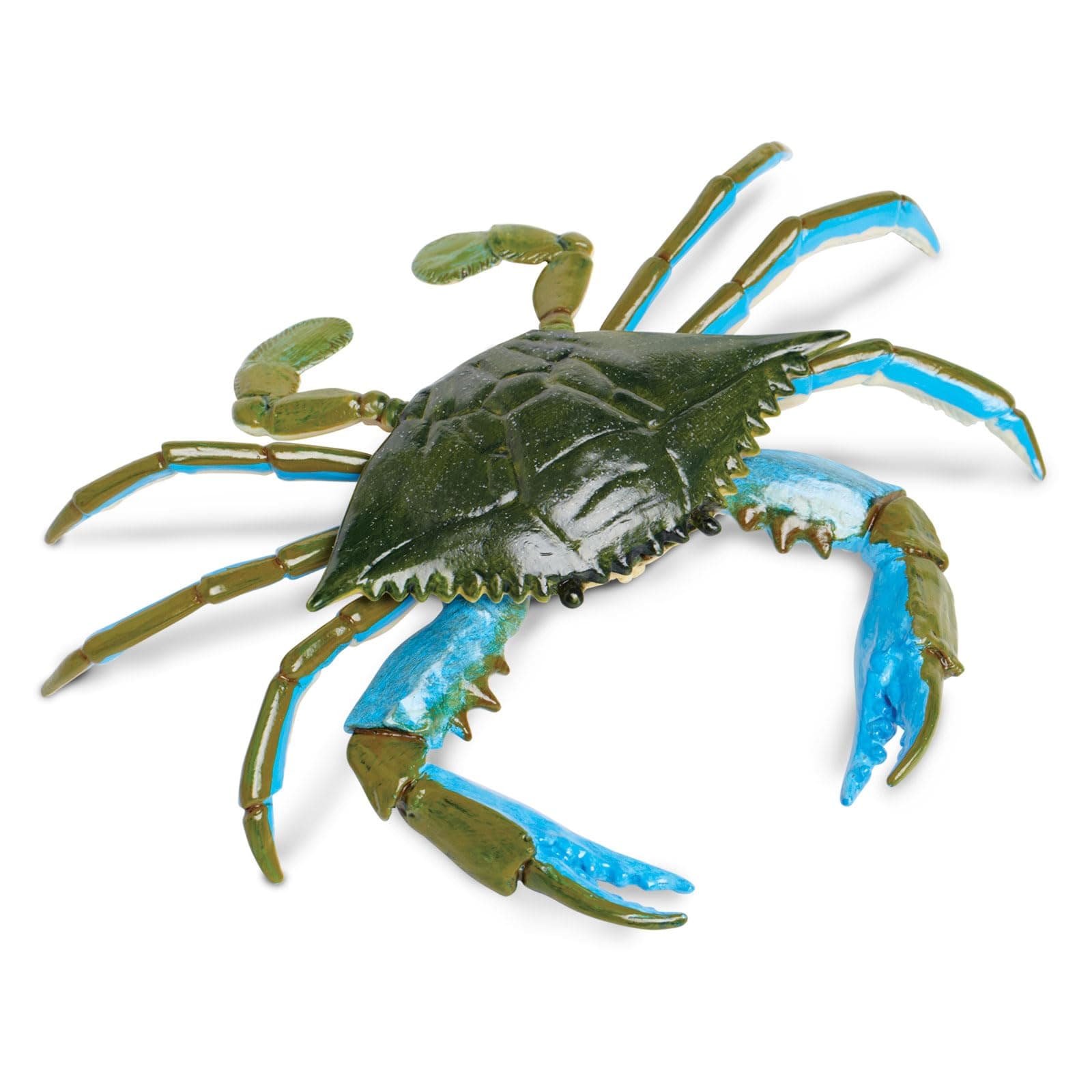 Blue Crab Figurine - Realistic 7" Model Figure - Educational Toy for Boys, Girls, and Kids Ages 18M+