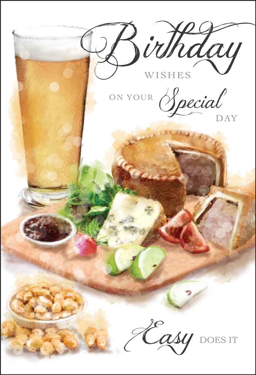 Male Ploughmans Birthday Card