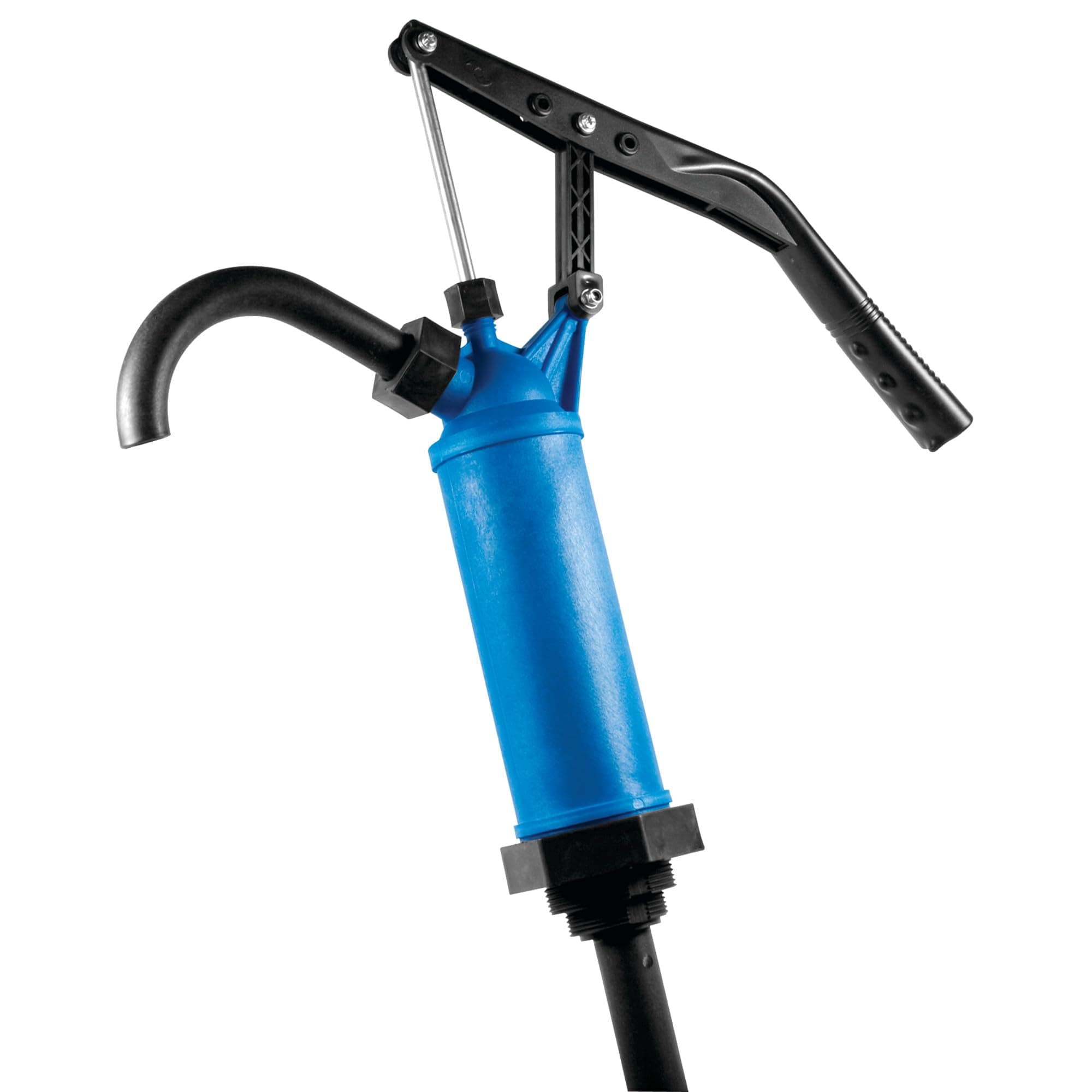 PERFORMANCE TOOL W54268 Blue General Purpose Lever Action Barrel Drum Pump - Fits 15 To 55 Gallon Drums