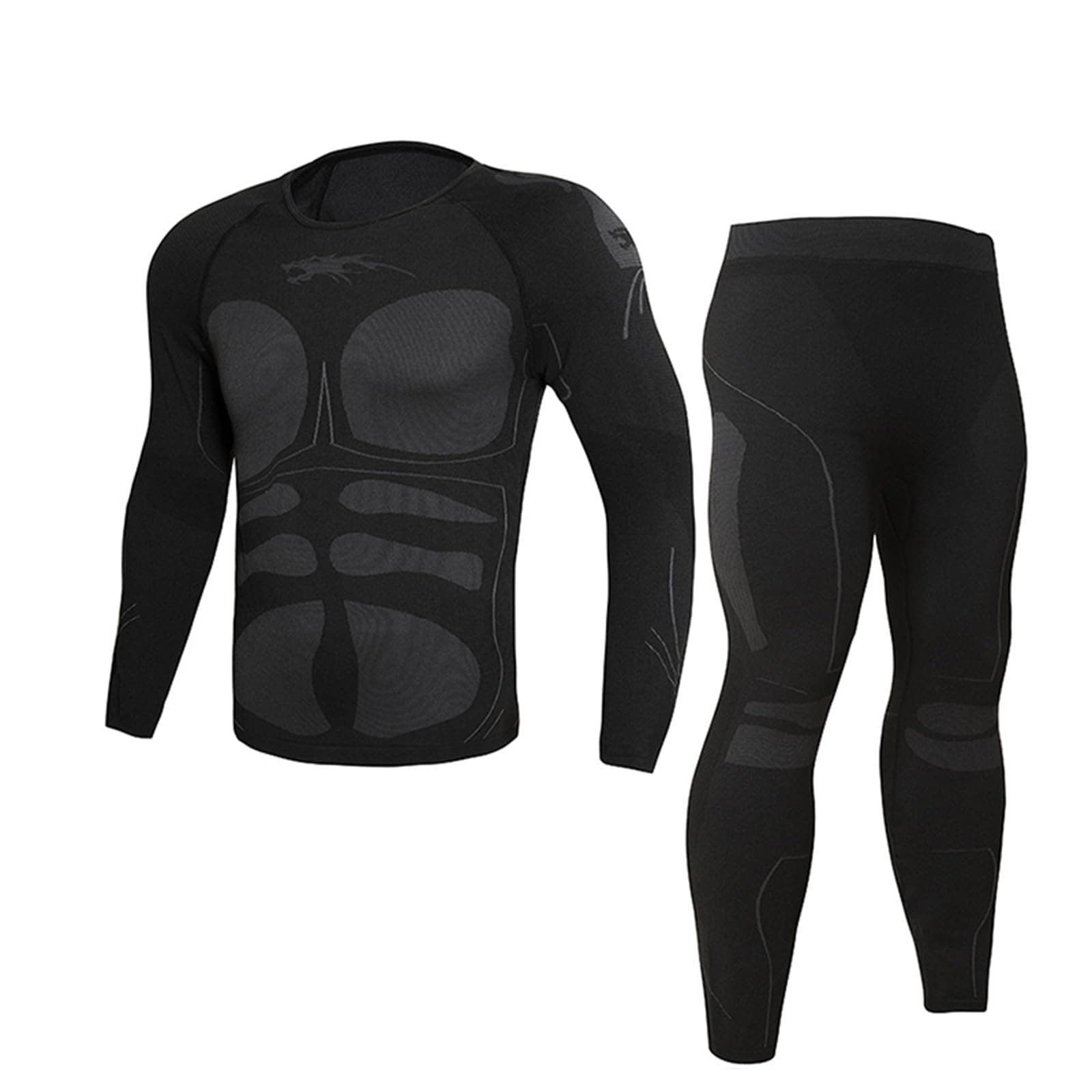 GenericThermal Underwear for Men Extreme Cold Pants Fleece Lined Base Layer Shirt mens Long Johns Waffle Thermal Set