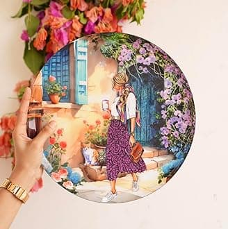 RITUALISTIC Slice of Life Iron Wall Art Plates – Set of 5 Decorative Plates | Contemporary Metal Wall Decor | Modern Wall Hanging for Living Room, Bedroom & Home Interiors | Valentine's day gifts