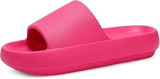 Slides for Women Men Pillow Slippers Non-Slip Bathroom Shower Sandals Soft Thick Sole Indoor and Outdoor Slides