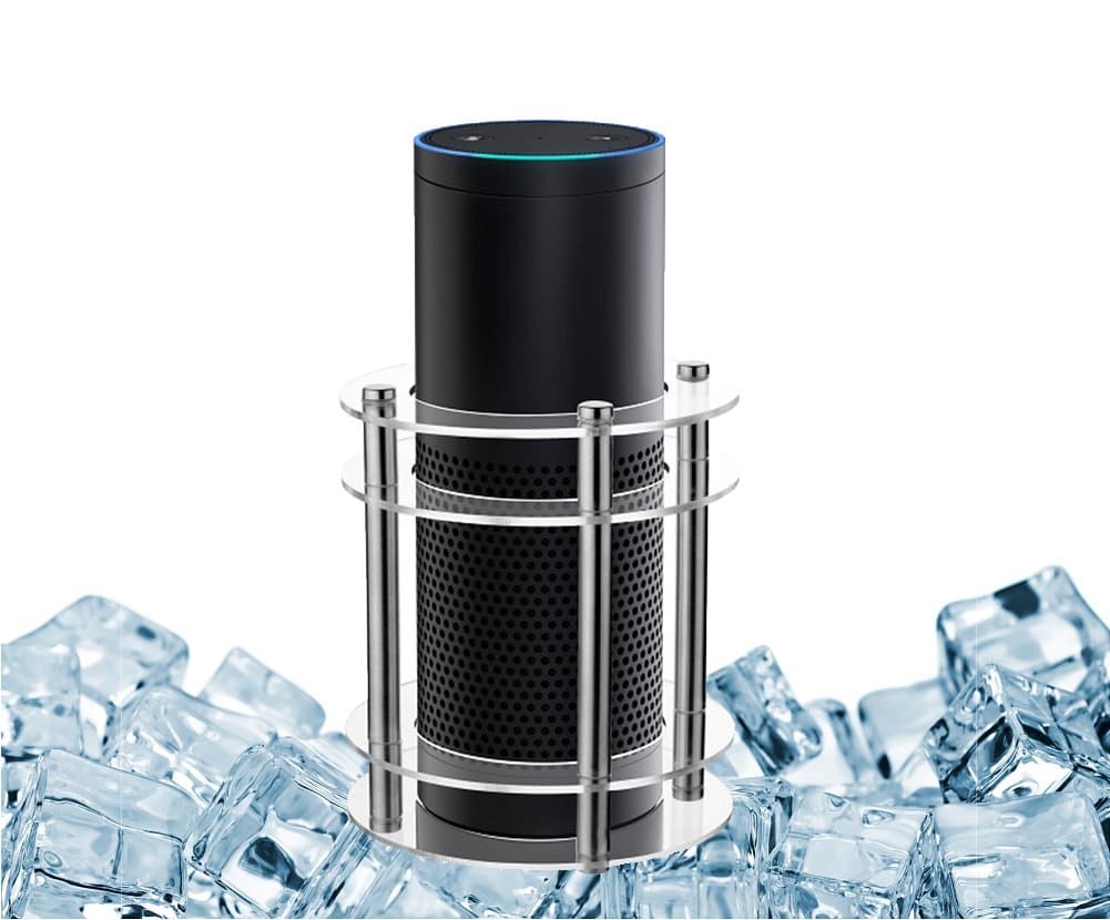 Greenpointselect [Alexa 's Best Friend Acrylic Speaker Guard for Amazon Echo Speaker, UE Boom Speaker- Clear Crystal Color