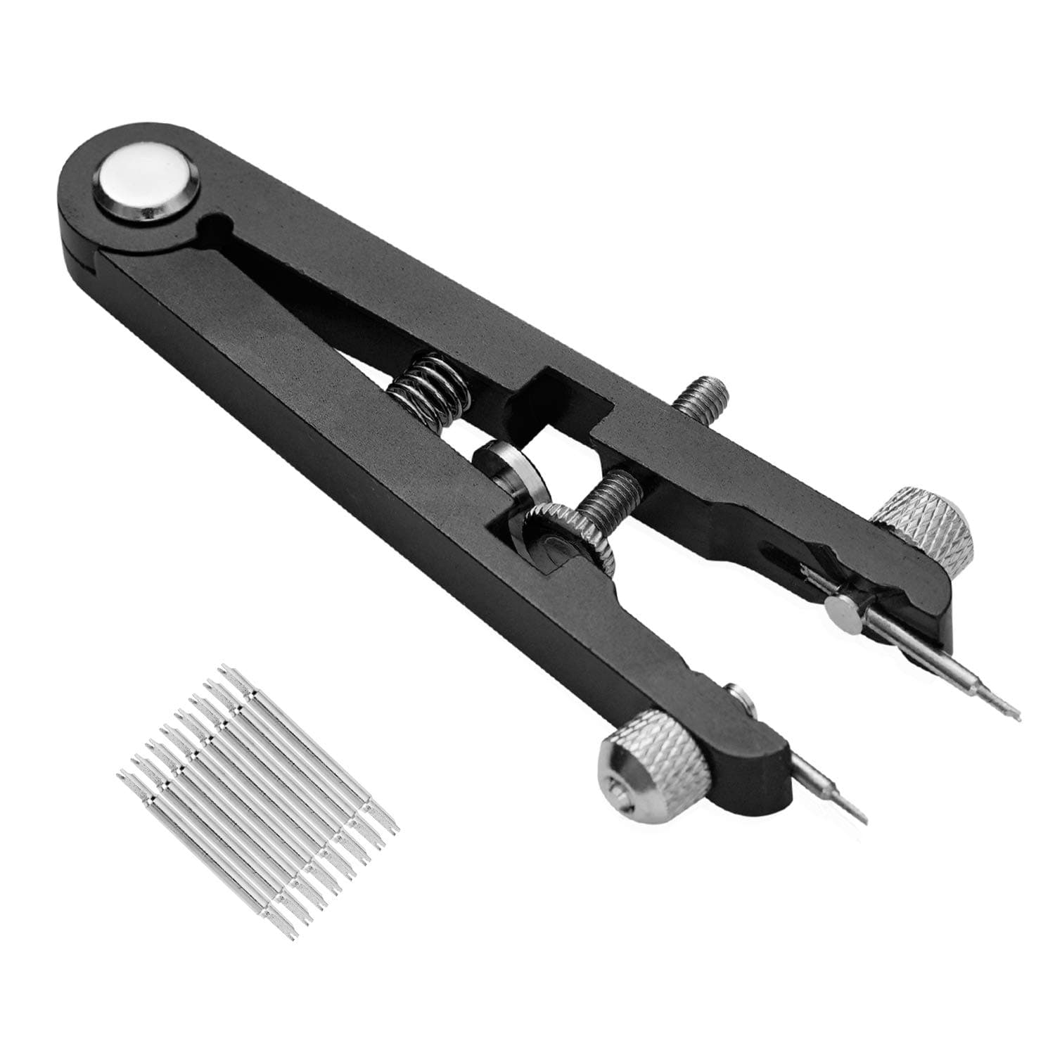 Skydon Watch Spring Bar Plier Tool Kit with Durable 8 Tips Pins, 6825 Spring Bar Tweezer Tool for Watch Wrist Bands Strap Removal Repair Fix Set