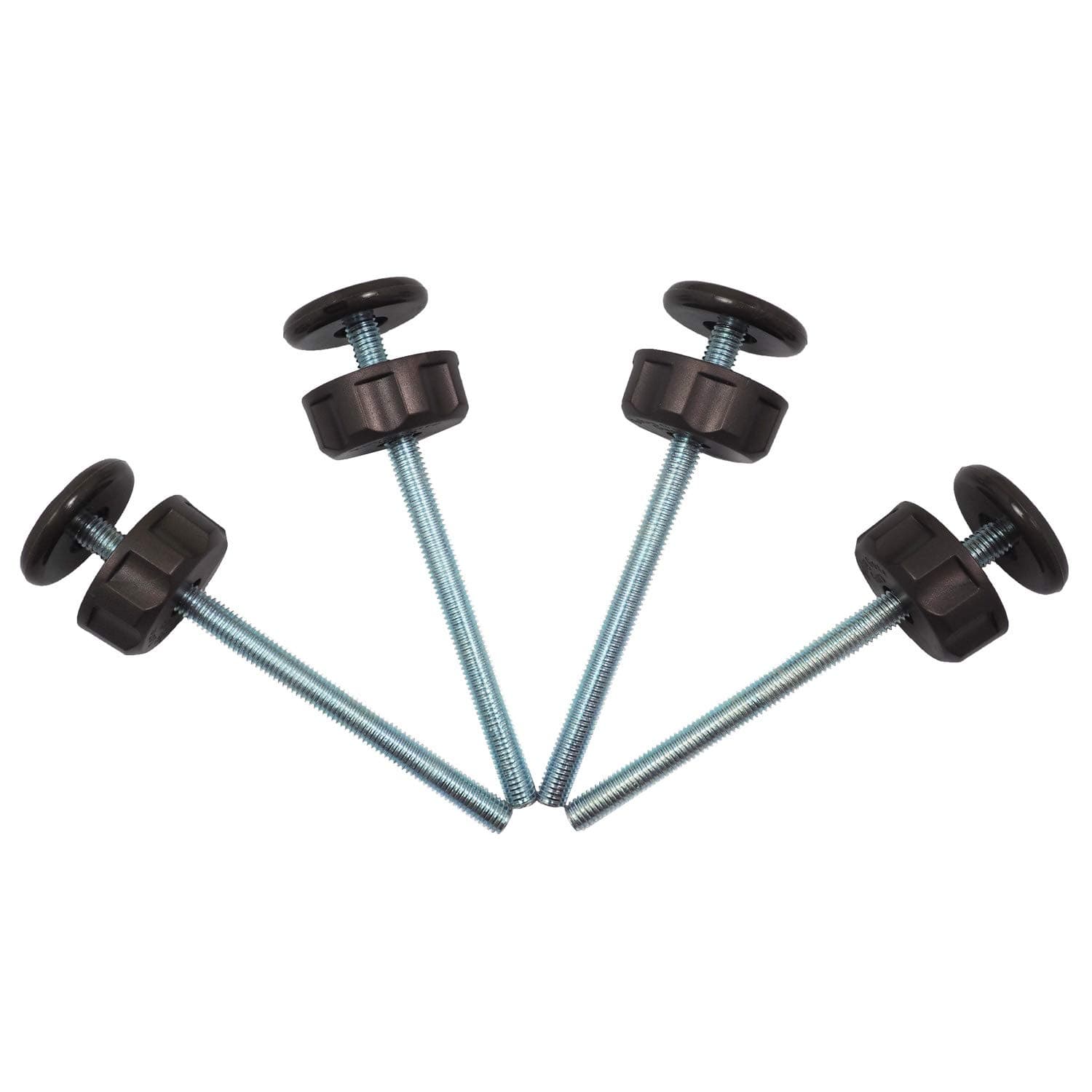 Extra Long M8 (8mm) Spindle Rods for Pressure Mounted Baby and Pet Safety Gates 4 Pack Replacement Set (8mm, Bronze)