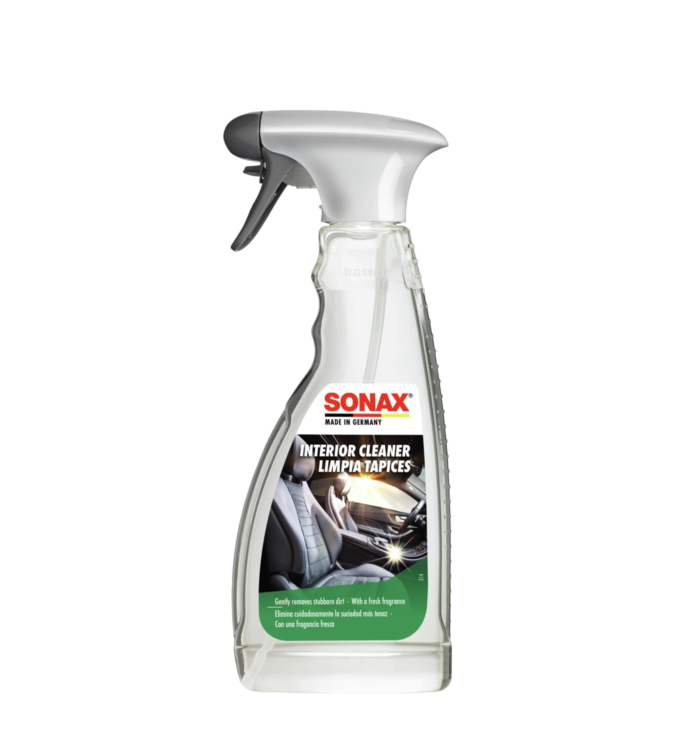 SONAX Interior Cleaner 500ml | Powerful Multi-Surface Car Cleaning Spray | Plastic, Upholstery, Roof Linings, Trim | Effectively Removes Tough Dirt from Vehicles | Fresh Fragrance | Art.No.03212000