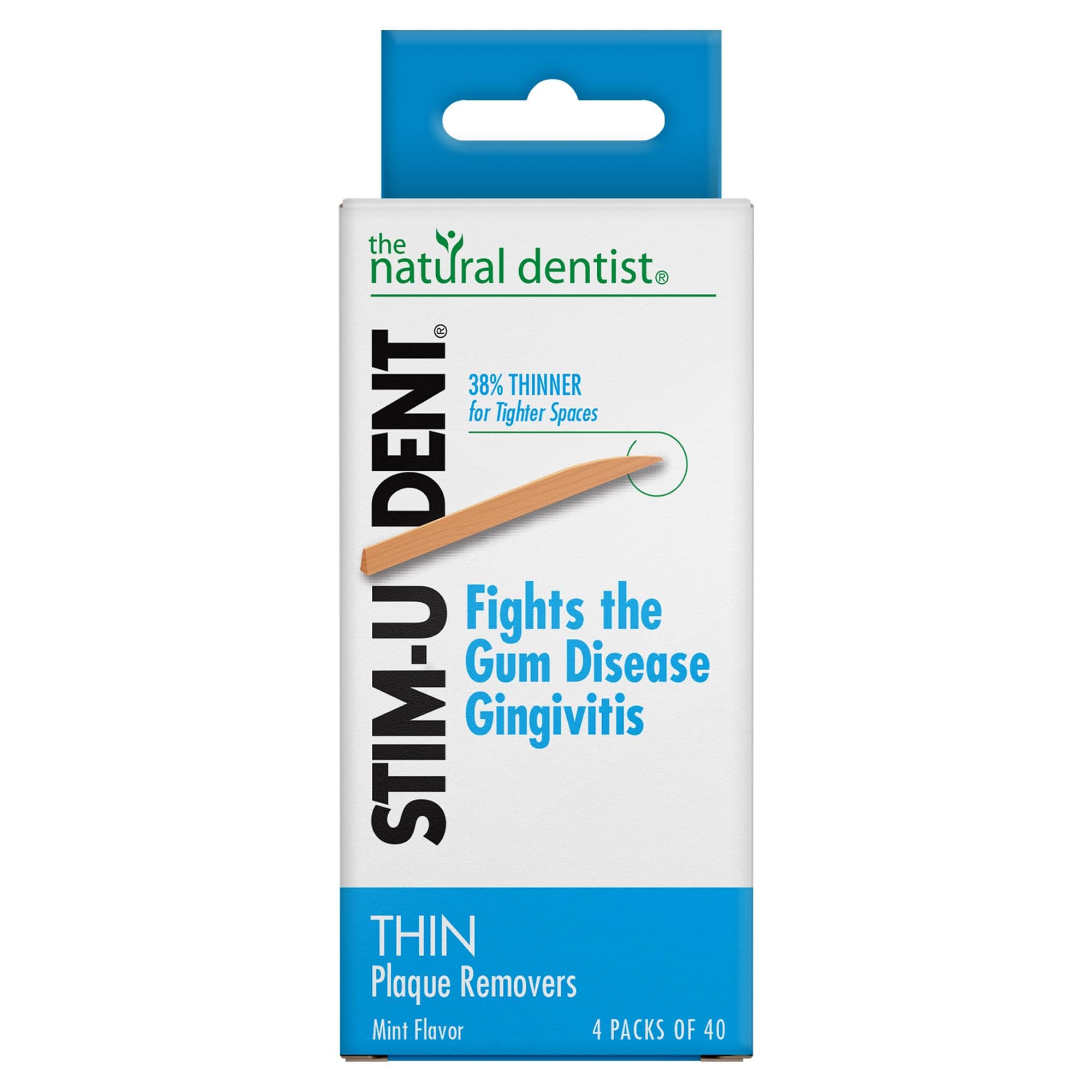 Stim-U-Dent Plaque Removers, Thin, Mint Flavor -160 ct.