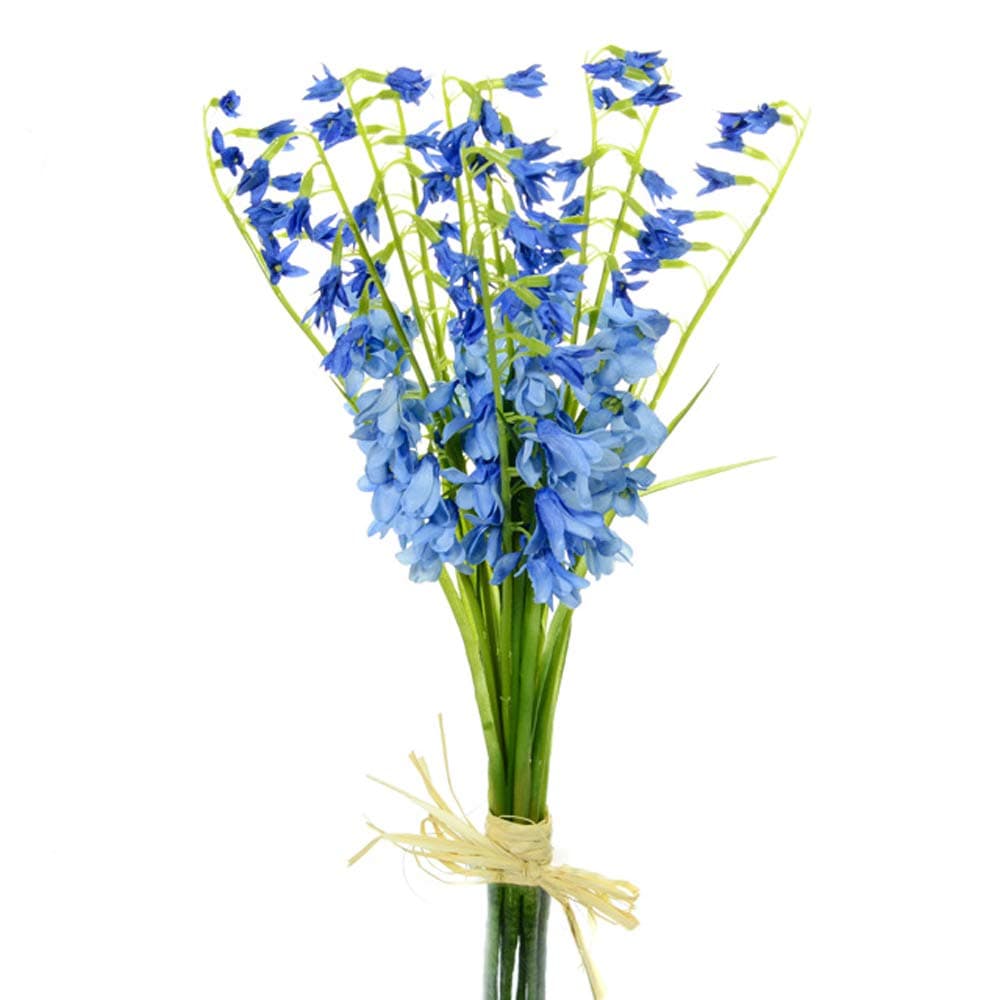 Floristrywarehouse Bluebell Bundle Artificial Silk Flower 15 Inches Light Blue