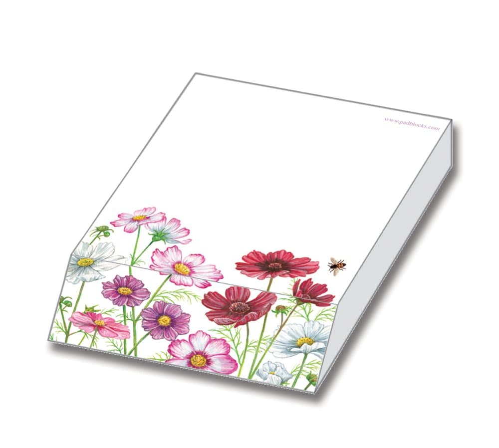 Padblocks Cosmos Flowers by Deborah Pope Slant Pad