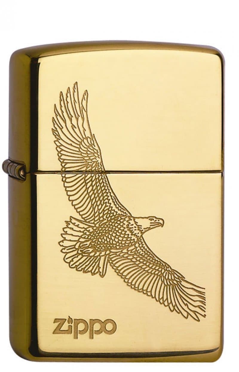 Zippo 1110001 No. 250 Eagle Chrome Parent Eagle Brass