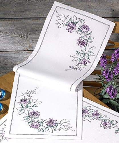 Passion Flower Table Runner Cross Stitch Kit