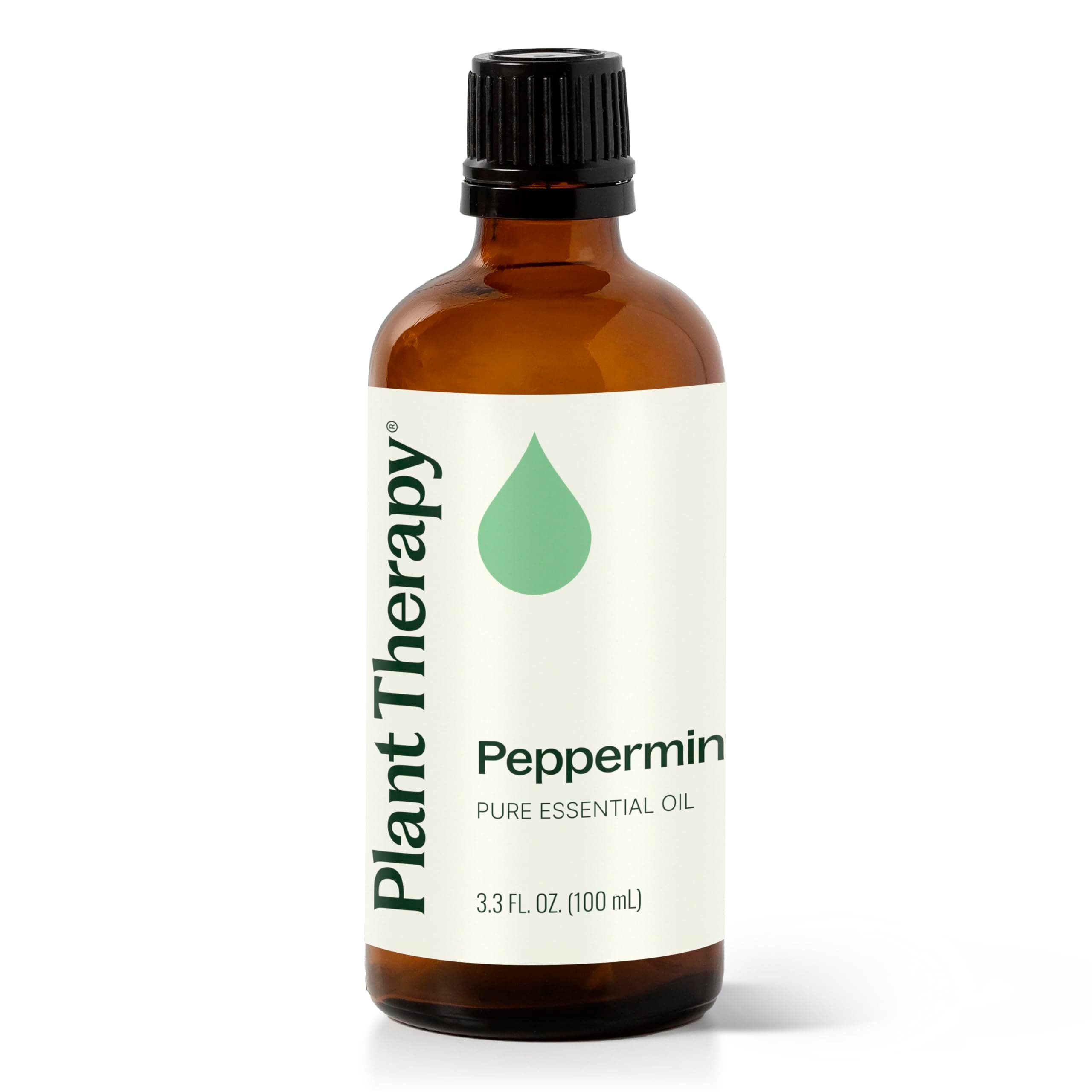 Peppermint Essential Oil 100 mL (3.3 oz) 100% Pure, Undiluted, Natural Aromatherapy for Diffuser & Topical Use, Digestion, Respiratory, & Massage, Peppermint Oil for Skin & Hair