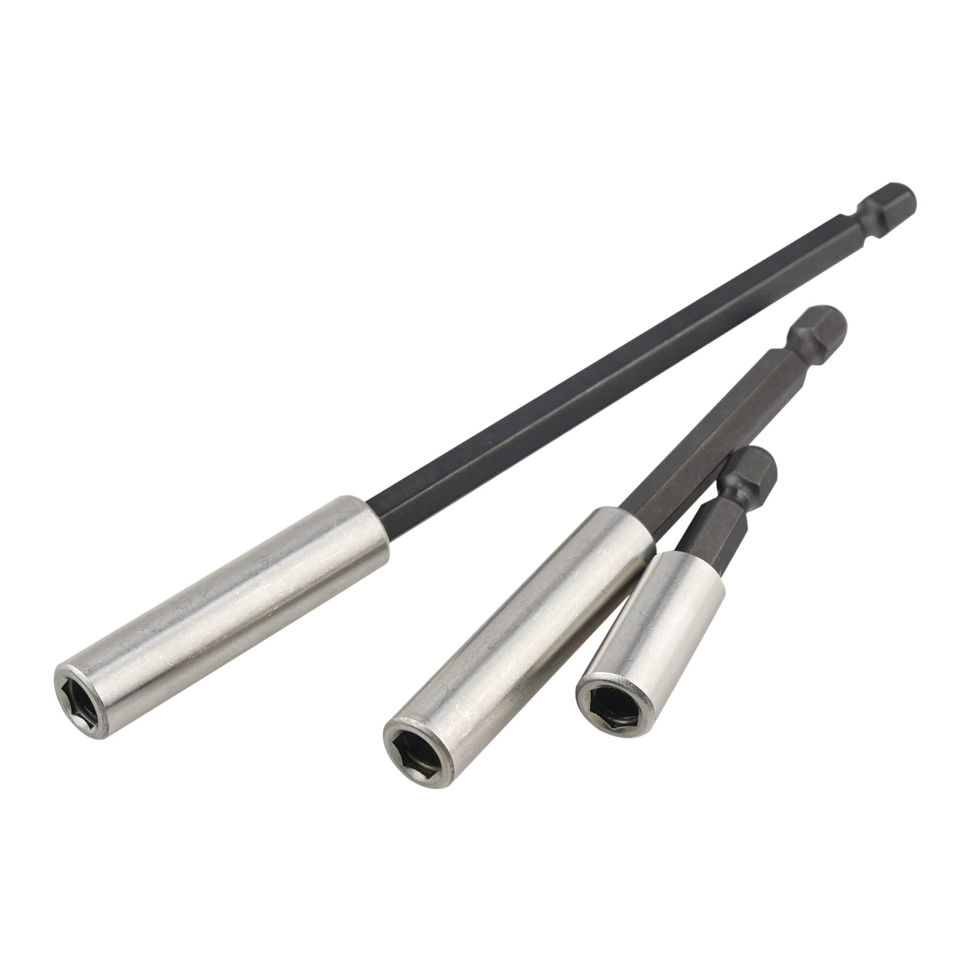 K405 Magnetic Bit Holder with Retaining Ring, 2, 4, 6-inch Extensions, 3-Piece