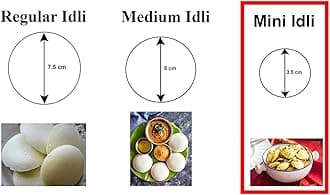 Hazel Mini Idli plate (4 Plate)- 18 Idlies per plate,Stainless Steel,Silver
