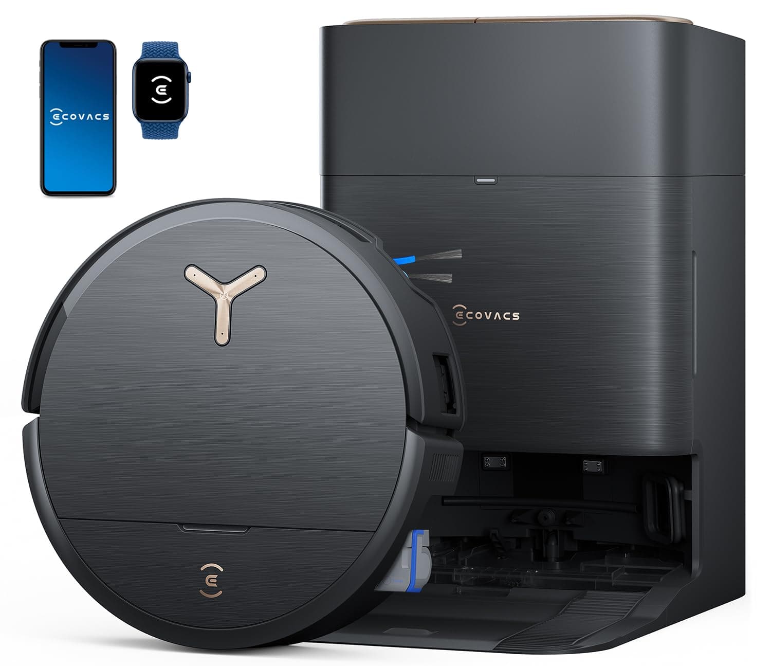 DEEBOT X9 PRO Omni Robot Vacuum and Mop, 16,600Pa Suction, OZMO Roller Self-Washing Mop, ZeroTangle 3.0, Triple Lift System, AI Navigation, Hands-Free Station