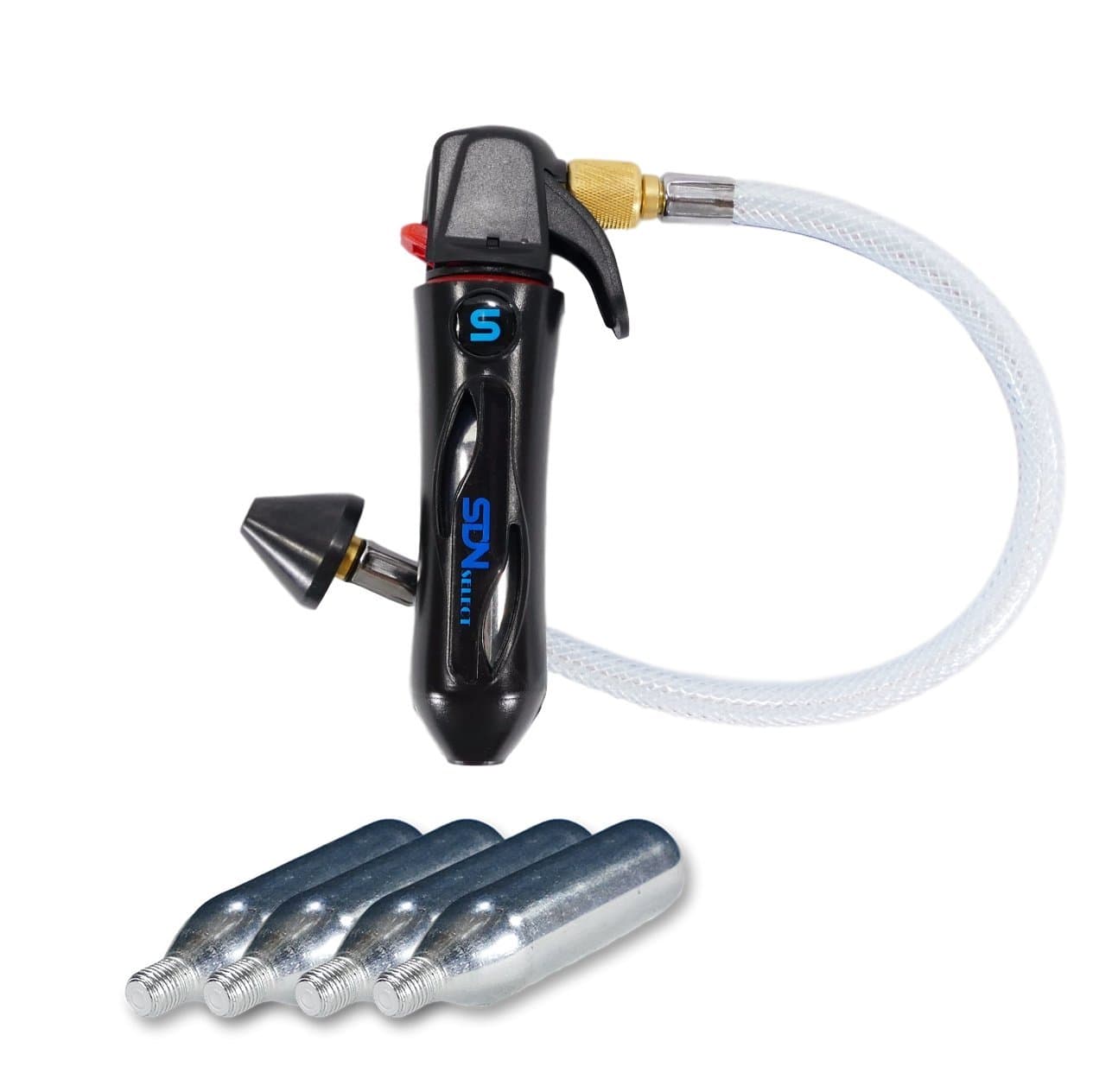 Drain Line Cleaner for A/C Condensate Lines Starter Kit with 4 CO2 cartridges