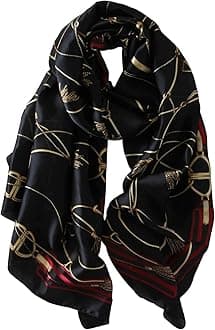 NUWEERIRWomens 100% Large Mulberry Silk Scarf Long Satin Scarf Fashion Designer Scarf Lightweight Wraps