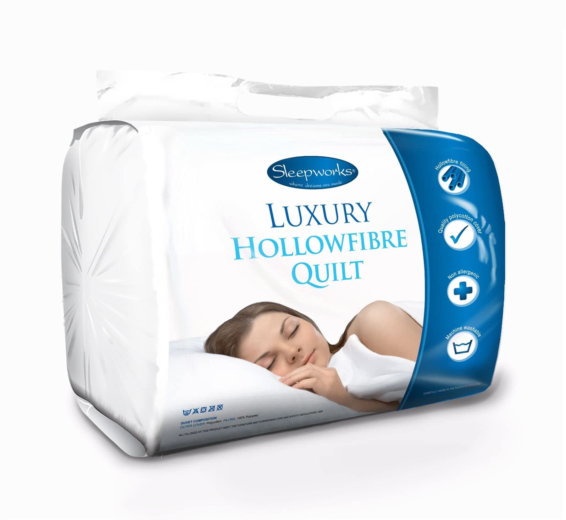 Littens & Co Hollowfibre Polycotton 4.5 Tog Double Size Duvet/Quilt
