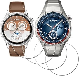 Screen Protector for HUAWEI Watch GT 4 46 mm/GT4 46mm Tempered Glass [4Pcs],9H,Anti-Scrach,Anti-Bubble,Easy Installation