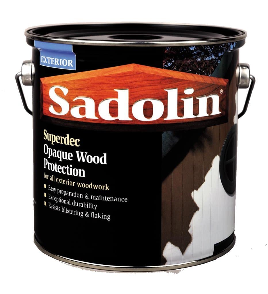Sadolin Superdec Satin Opaque Wood Protection Super White 2.5 Litre
