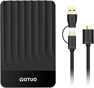 Portable External Hard Drive Storage Expansion Mobile HDD USB 3.0 for PC, Mac, Desktop, Laptop, PS4, PS5, Xbox One X/S, Xbox 360, Xbox Series X/S, Office & Game (Black, 750GB)