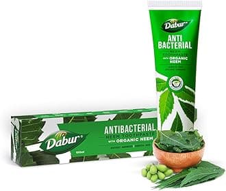 Dabur Herbal Neem Toothpaste 100g| Enriched with Neem Extract | Natural Toothpaste For Healthy Gums & Fresh Breath