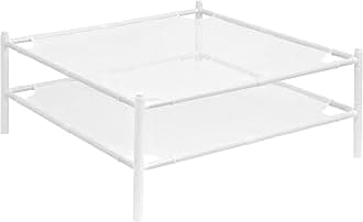 StorageManiac 2-Pack Stackable Mesh Sweater Drying-Rack, White