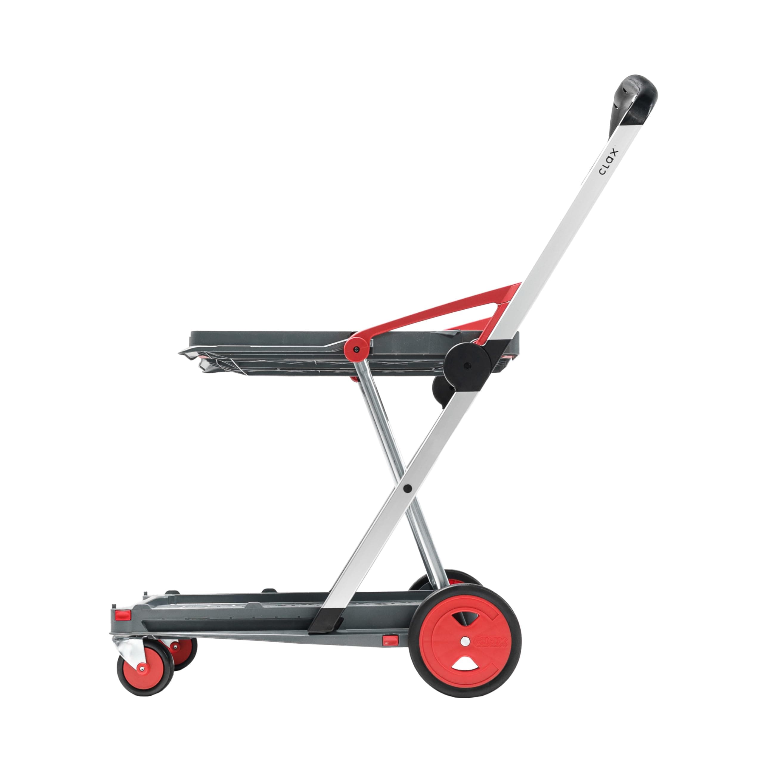 Aluminium Hand Trolley, Modern, Red, 60 kg Load Capacity