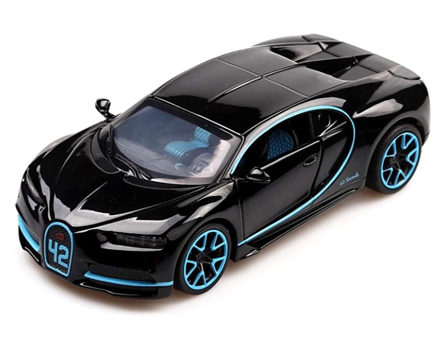 Magicwand®1:32 Scale Die-Cast Metal Bugattti Chiron Car with Openable Doors & Pull Back Action【Colors as Per Stock】【Pack of 1】