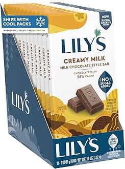 Milk Chocolate Style No Sugar Added, Sweets Bars, 3 oz (12 Count)